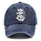Here Fishy Fishy Fishy!! Washed Cap