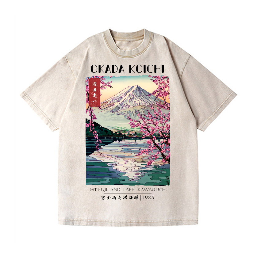 Okada Koichi Vintage Wash Japanese Design T-Shirt