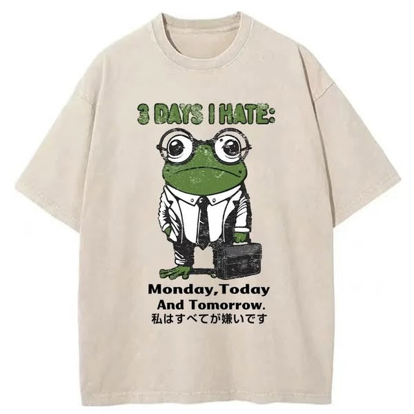 Fishneo Working-class Frog Washed T-Shirt