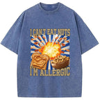 Allergy Nut Intolerance Washed T-Shirt