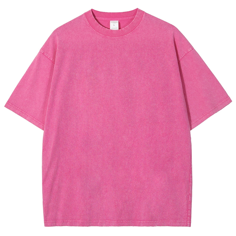 Fish And Fish Bone Washed Vintage Short Sleeves T-Shirt