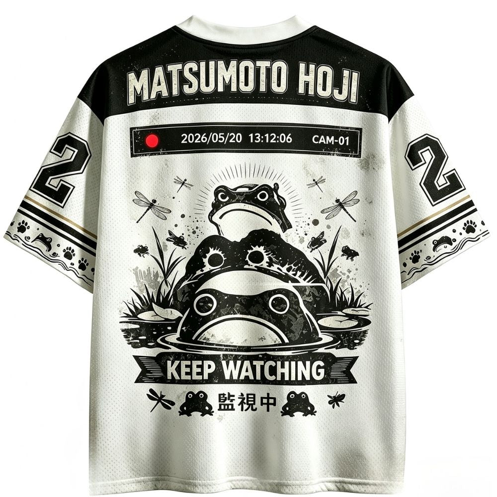 Jaws Retro Surveillance Frogs Jersey Shirts