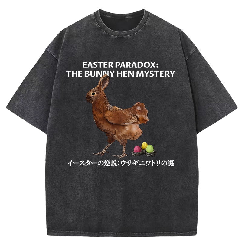 Easter Bunny Chicken Vintage Washed T-Shirt