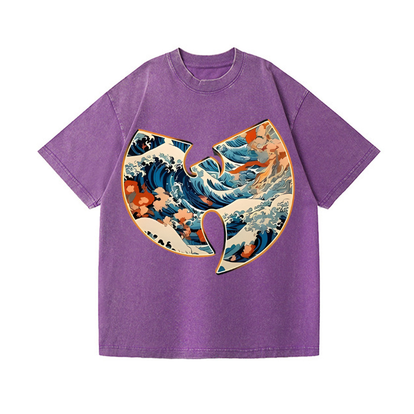 The Great Wave off Kanagawa Vintage Wash Japanese Design T-Shirt