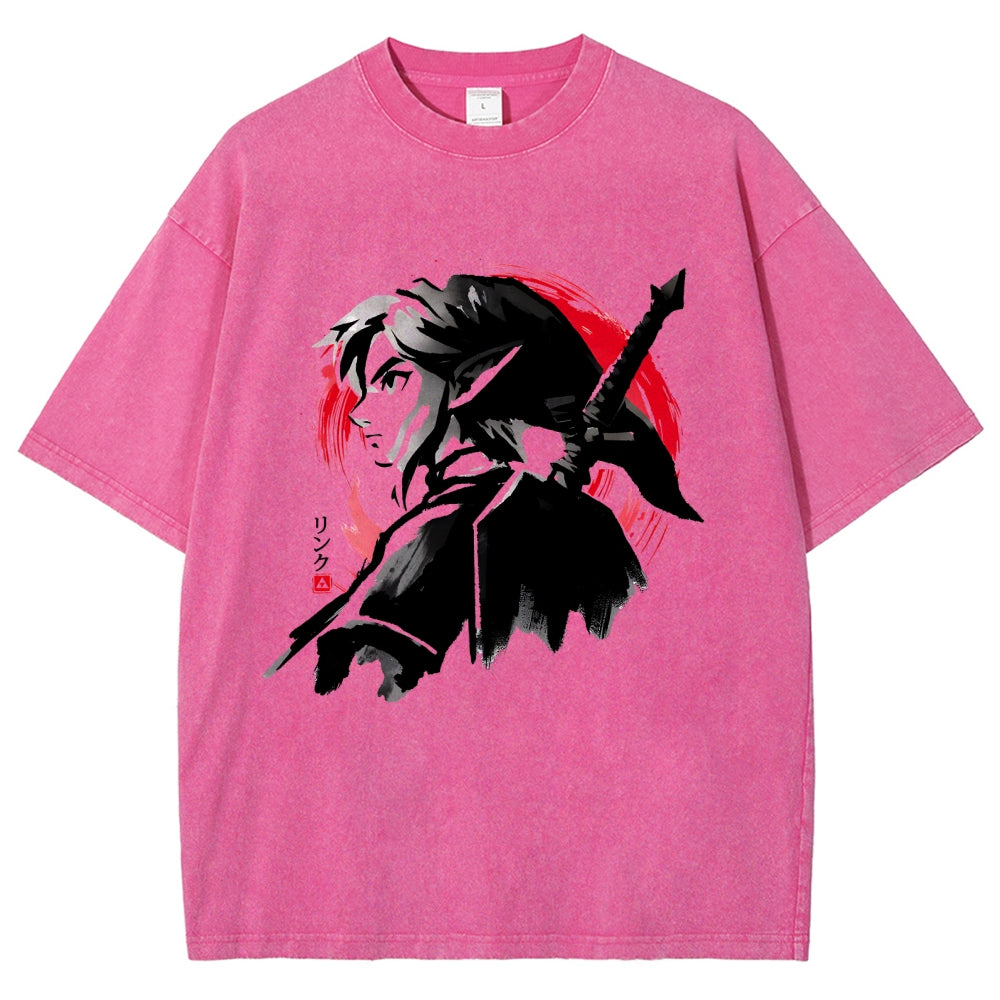 Sumi-E Swordsman Vintage Washed T-shirt