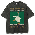 Unisex Loose Printed Washed Tee