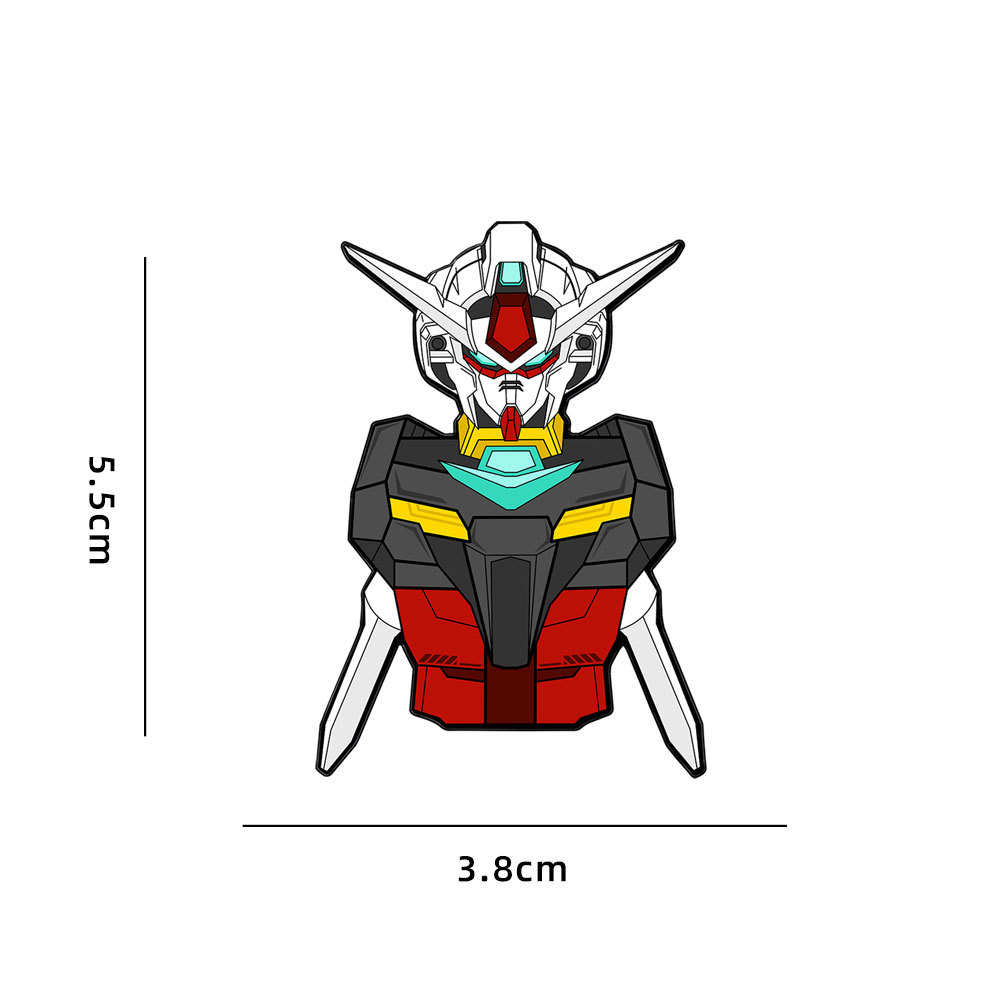 New Mobile Suit Gundam Metal Badge Cartoon Anime Unicorn Phoenix Gundam Set Small Brooch
