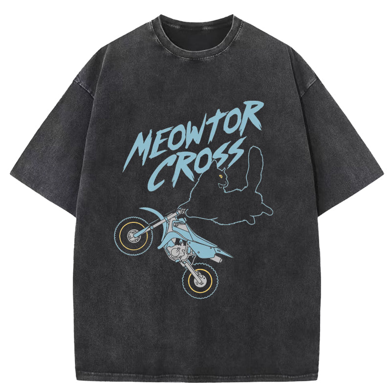 Meowtor Cross Washed T-Shirt