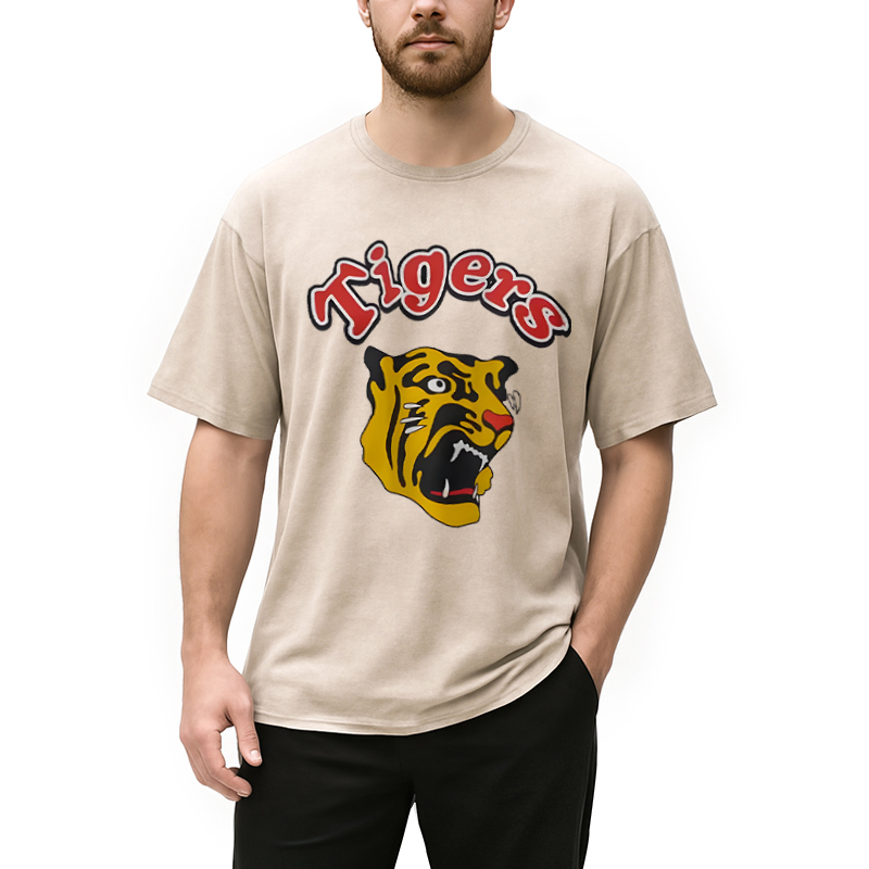 Vintage Hashin Tigers Japanese Baseball Washed T-Shirt