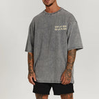 Polka Dot Fish Washed Vintage Short Sleeves T-Shirt