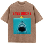 Save Ducky Parody Meme Washed T-Shirt