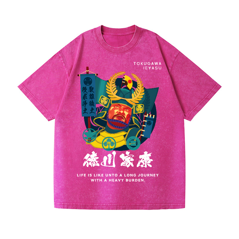 Tokugawa Ieyasu Vintage Wash Japanese Design T-Shirt