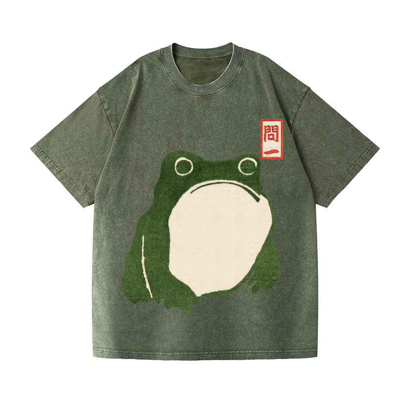 Frog Vintage Wash Japanese Design T-Shirt