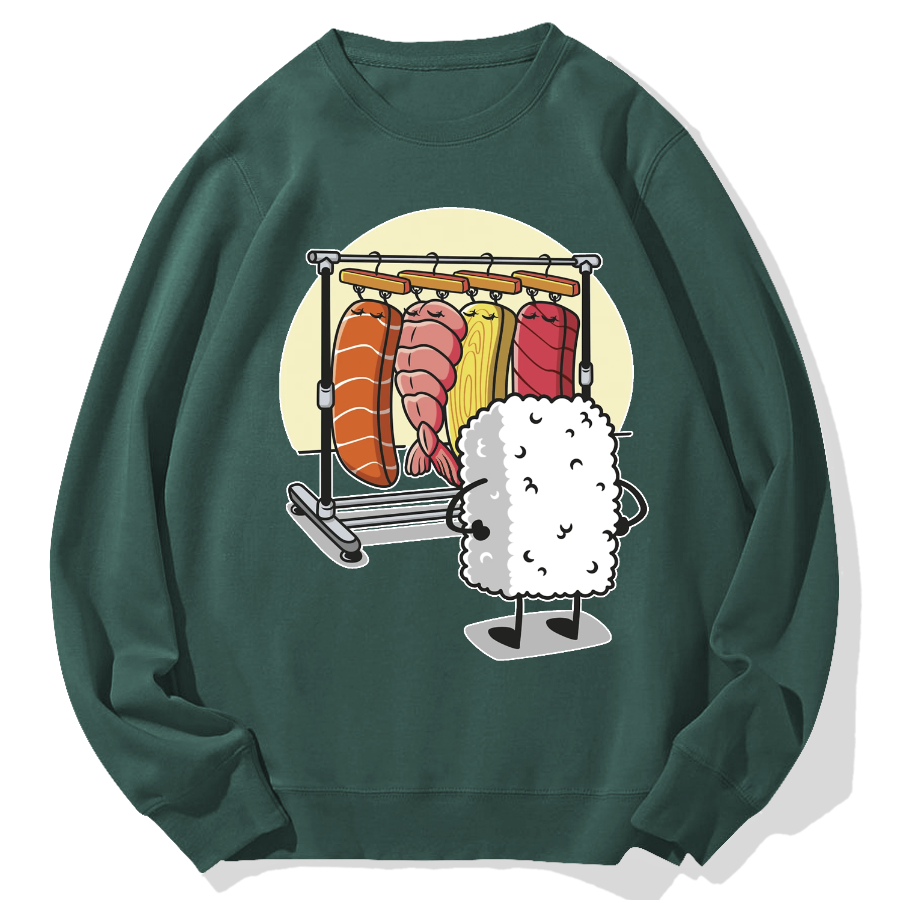 Sushi's Rack Geek Cotton Sweatshirt