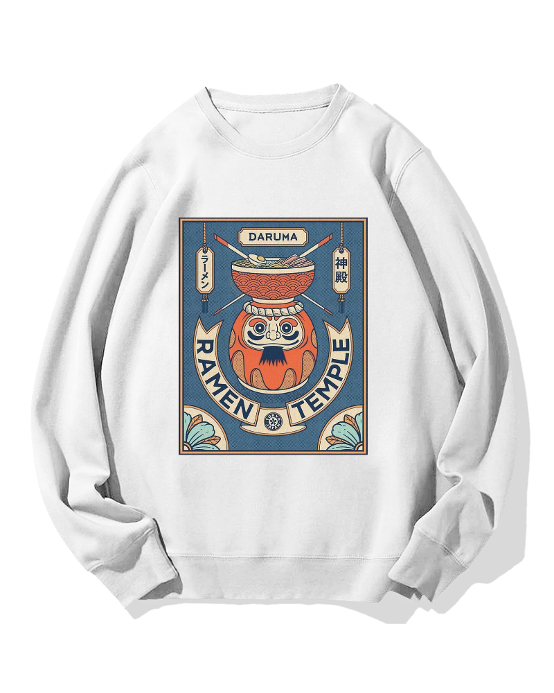 Ramen Temple Cotton Sweatshirt