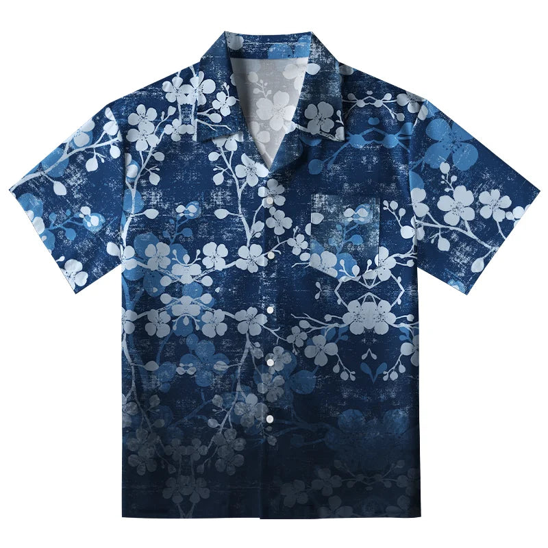 Midnight Blossoms Aloha Hawaiian Shirt