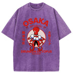 Osaka Octopus Monster Japan Washed T-Shirt