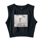 I Got Too Silly Sleeveless Crop Top