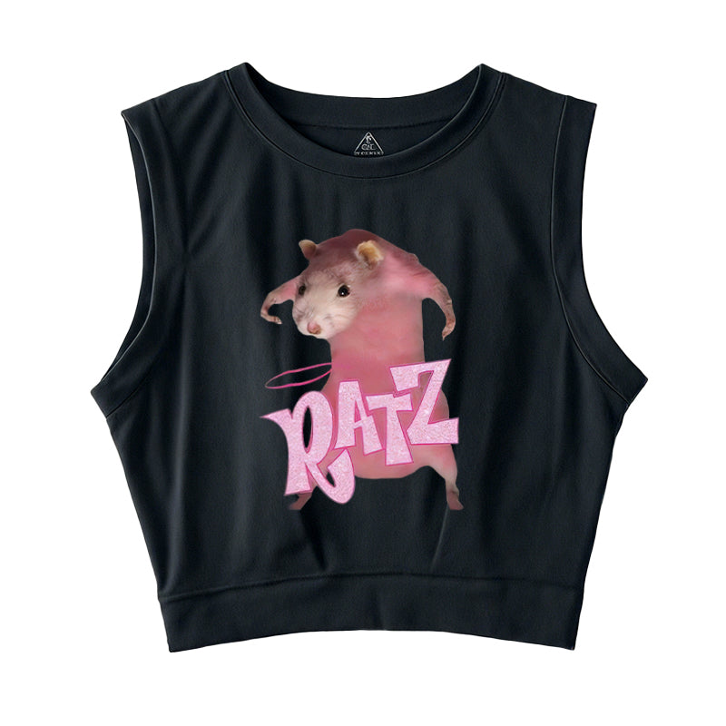RATZ Pink Mouse Sleeveless Crop Top