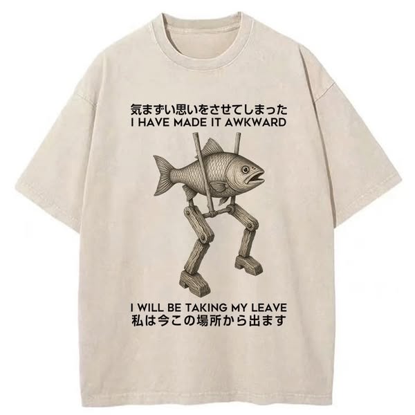 I Have Made It Awkward Washed T-Shirt