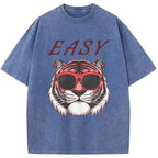 Easy Pink Tiger Washed T-Shirt