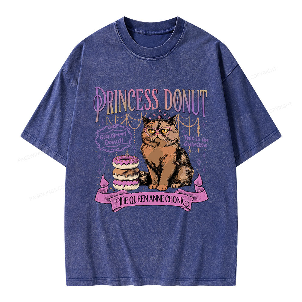 Princess Donut Unisex Washed T-shirt