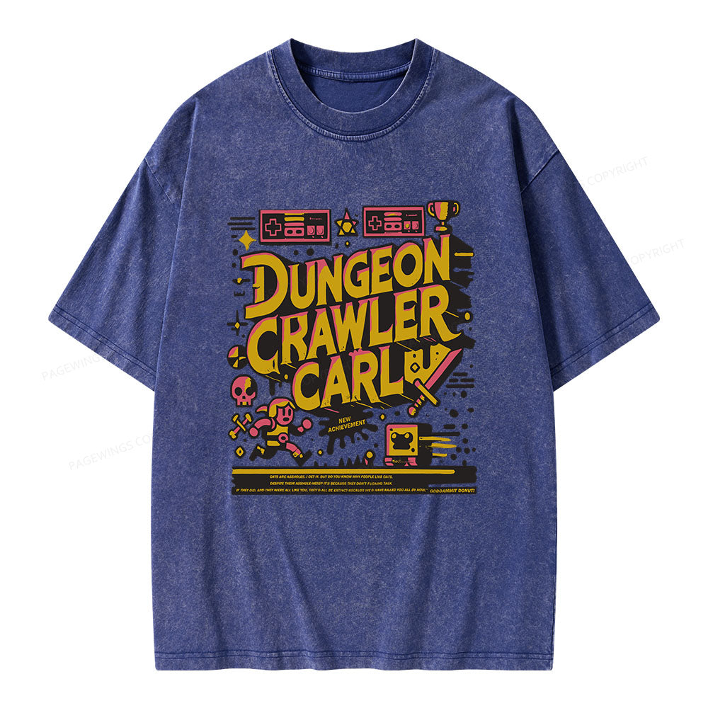 Book New Achievement Unisex Washed T-shirt