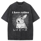 Funny Rabbit Washed T-Shirt
