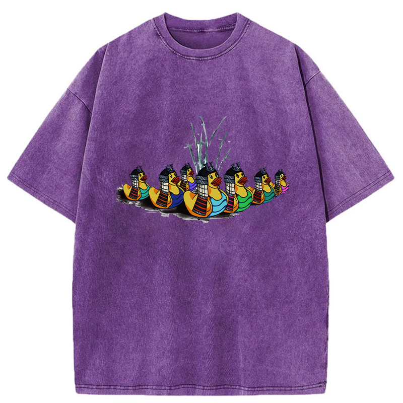 Samurai Ducks Washed T-Shirt