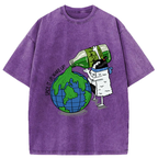 Funny Rice Ball With Wasabi Washed T-Shirt
