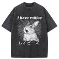 Funny Rabbit Washed T-Shirt