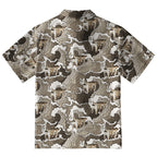 Cats And Waves Button-up Shirt