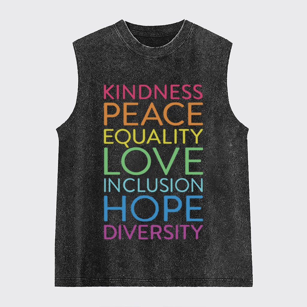 Diversity Inspirational Washed Tanks