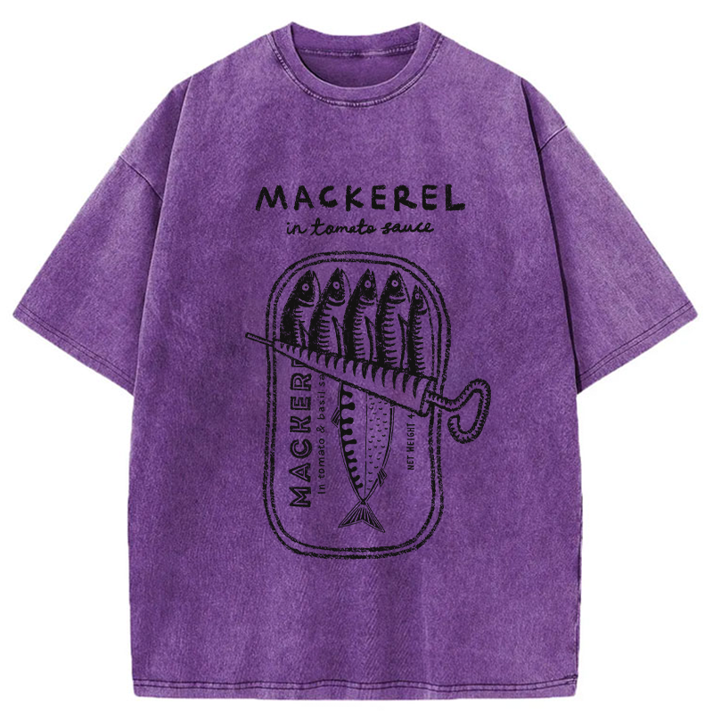 Sardine Fish In Tomato Sauce Washed T-Shirt