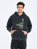 Tokyo Yamanote Line Platform Sign Washed Hoodie