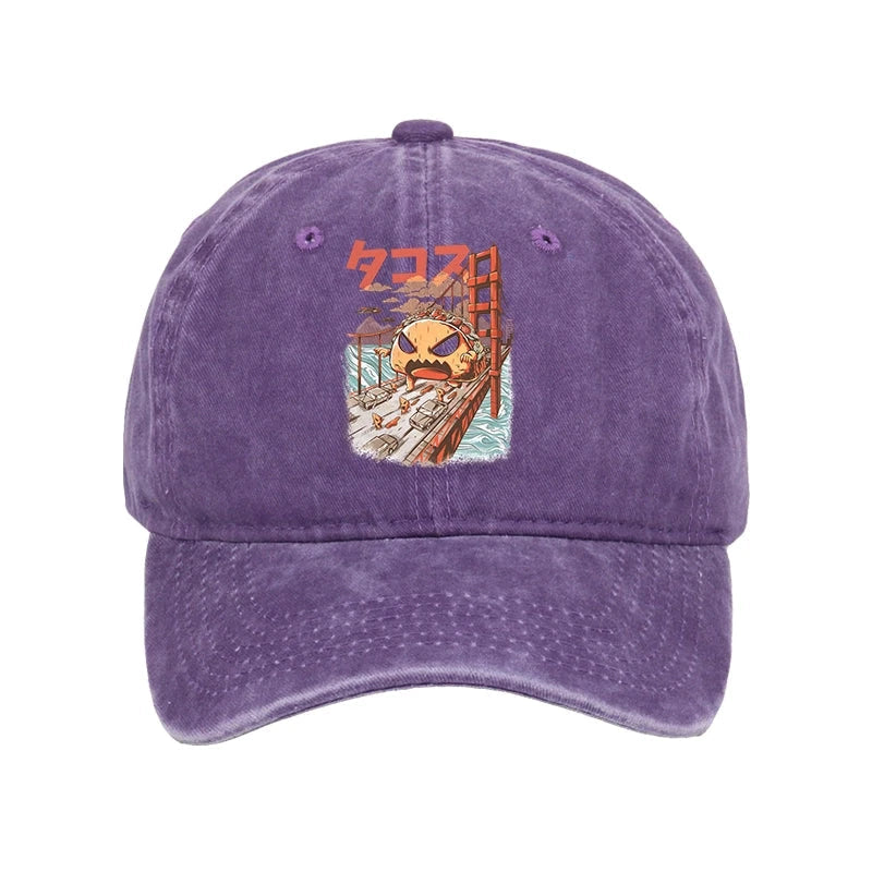 The Great Taco Kaiju Japanese Washed Cap