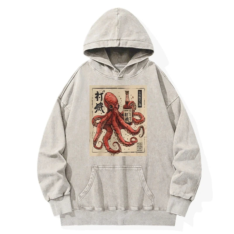 Osaka Saké Octopus Washed Hoodie
