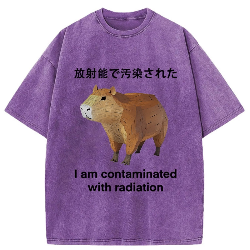 Capybara Contaminated By Radiation Washed T-Shirt