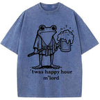 Happy Hour Frog Washed T-Shirt