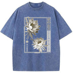 Japanese Epiphyllum Washed T-Shirt