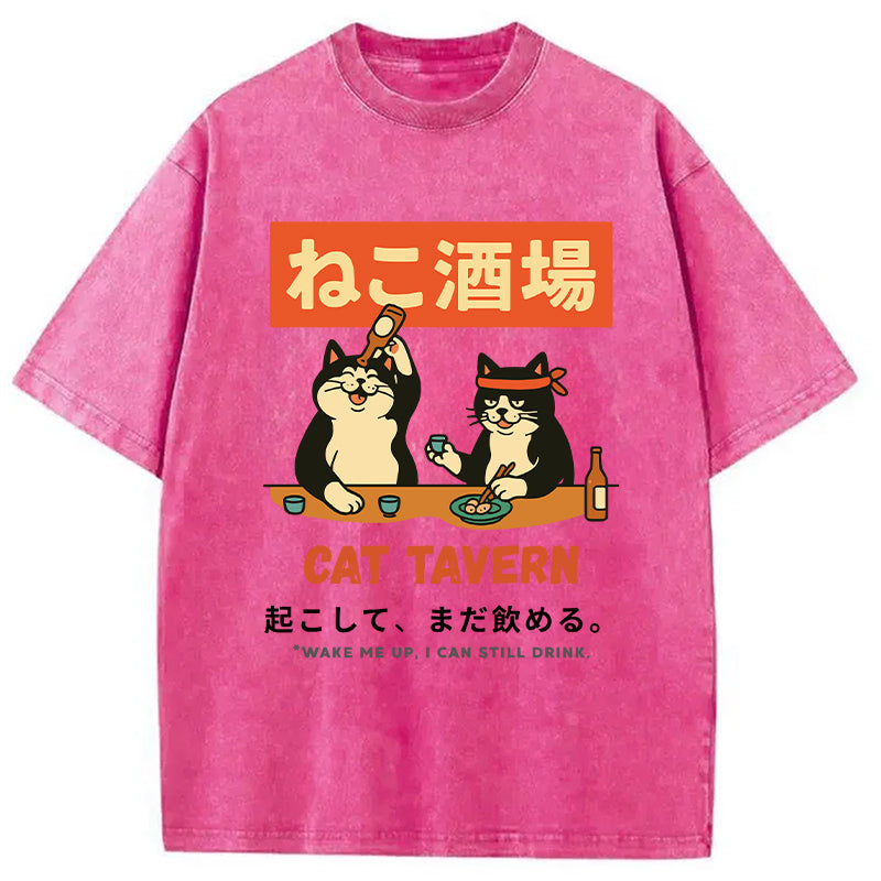 Cat Tavern Washed T-Shirt