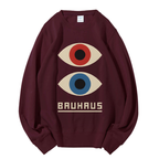 Unisex Bauhaus Art Eyes Printed Sweatshirt