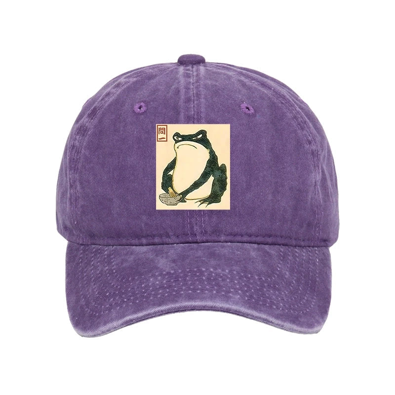 Matsumoto Hoji Japanese Frog Washed Cap