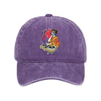 Japanese Geisha DJ Skull Washed Cap