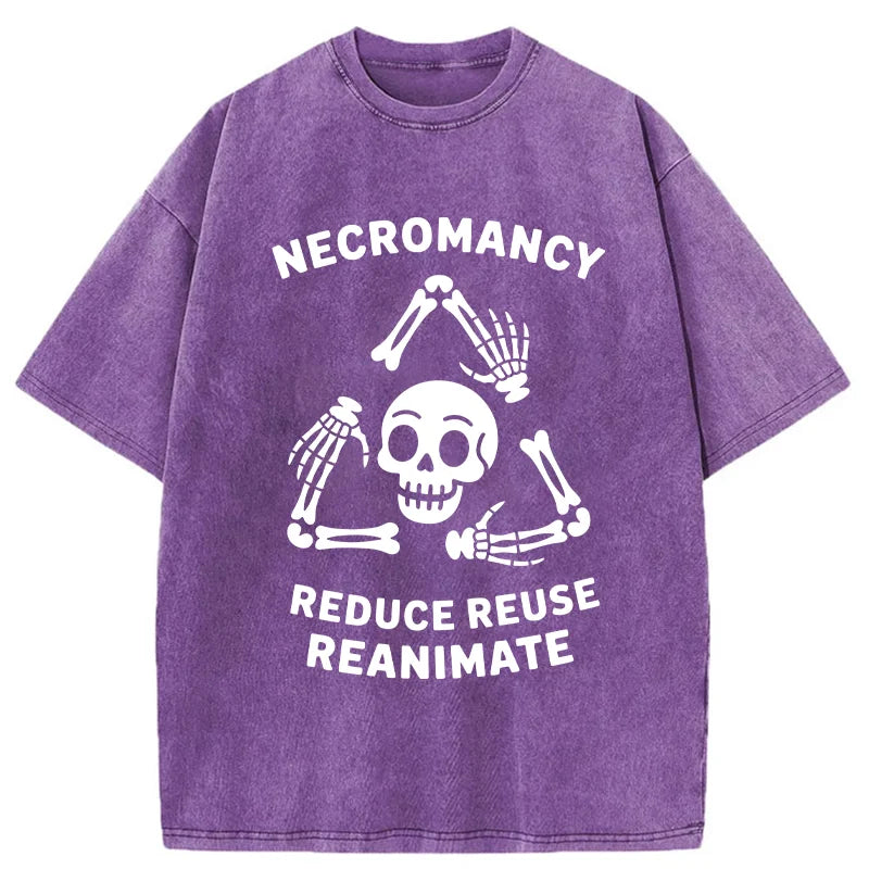 Unisex 3R Skull  Washed T-Shirt