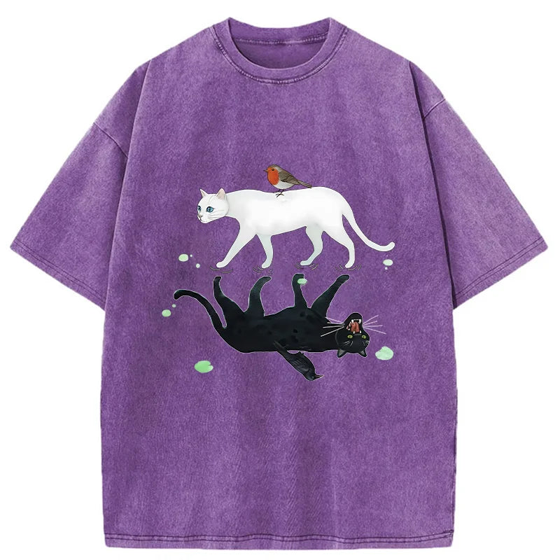 Unisex Opposite Underwater World Washed T-Shirt