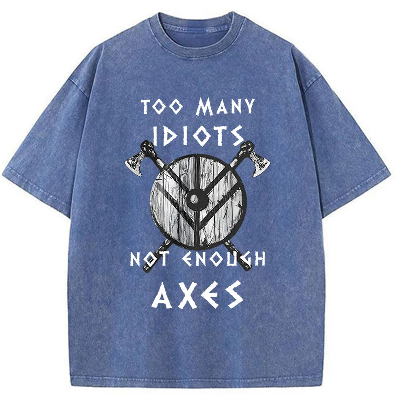 Unisex Viking Quotes Meme Washed T-Shirt