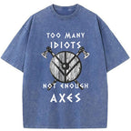 Unisex Viking Quotes Meme Washed T-Shirt