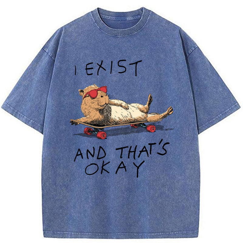 Unisex Existentially Chill Washed T-Shirt