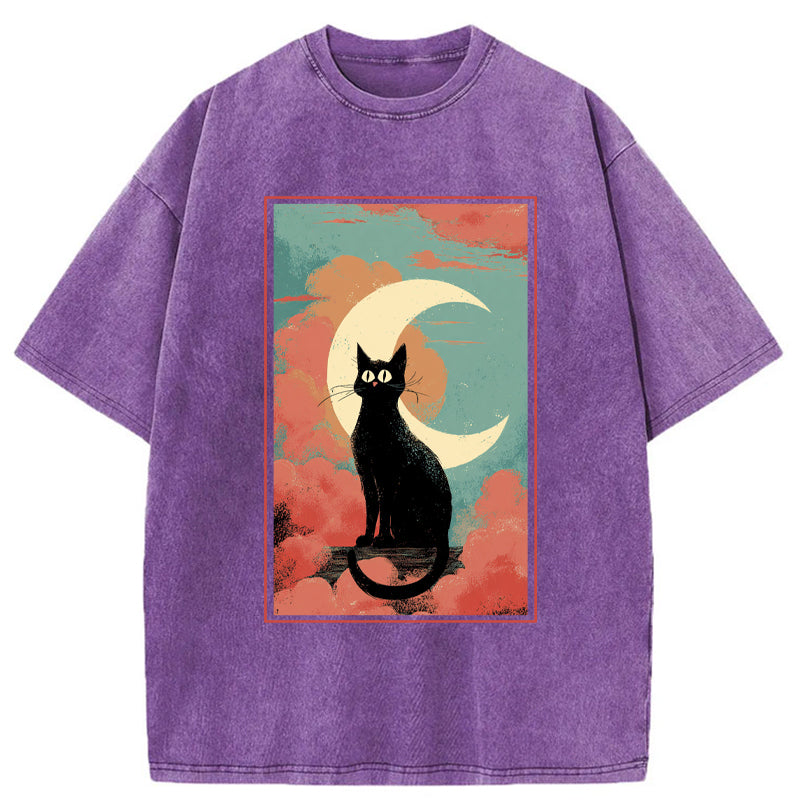 Unisex The Crescent Watcher Washed T-Shirt